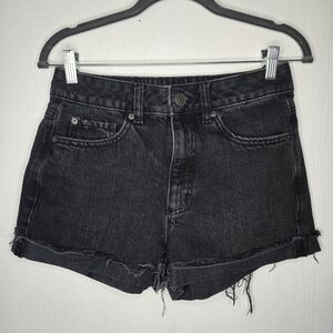 Women's Black Denim Shorts
